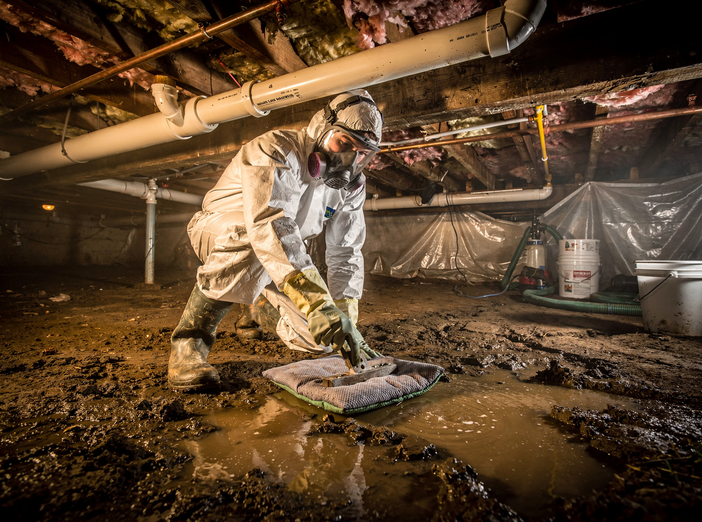 Crawl Space Sewage Cleanup in Hattiesburg, MS